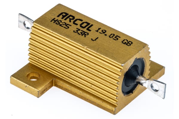 Product image for HS25 AL HOUSE WIREWOUND RESISTOR,33R 25W