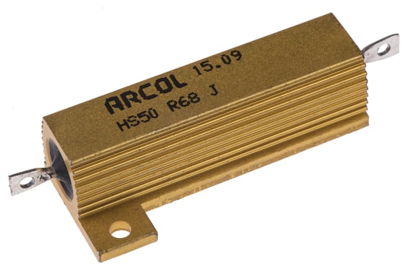 Product image for HS50 AL HOUSE WIREWOUND RESISTOR,R68 50W