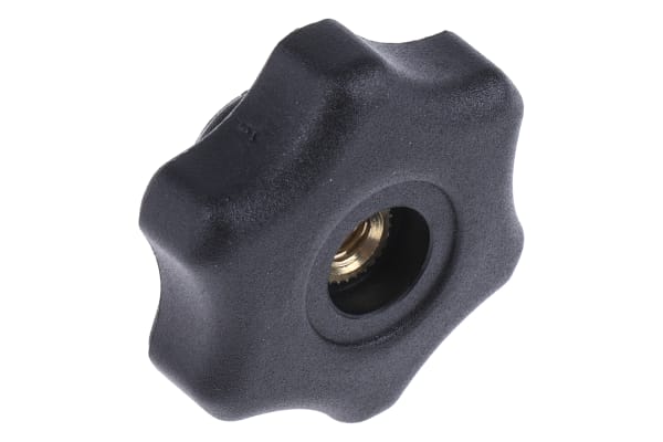 Product image for Nylon through hole scallop knob,M6