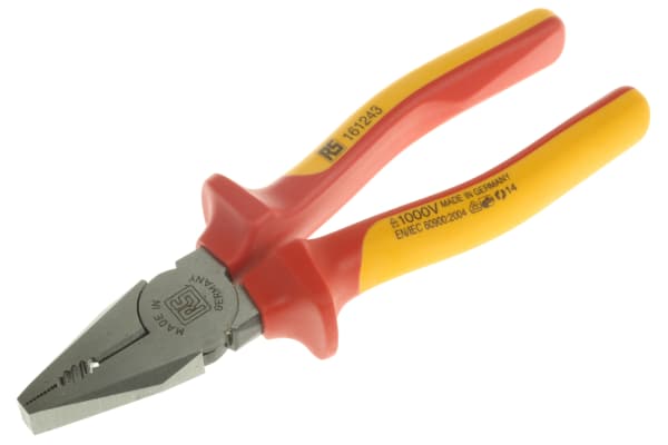 Product image for VDE combination plier with cutter 180mm