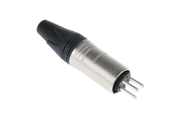 Product image for 3-POLE MALE XLR CABLE CONNECTOR