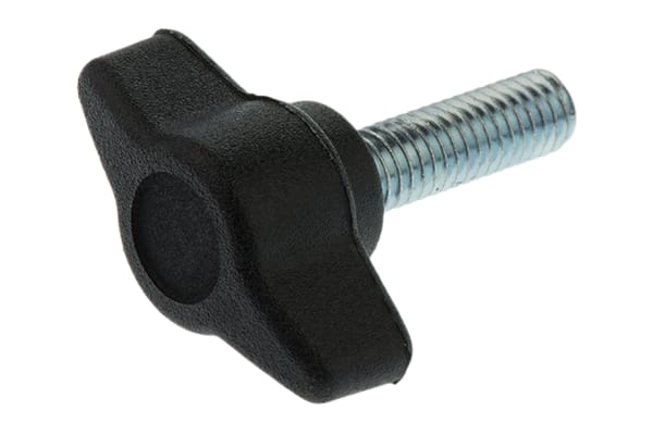 Product image for Impact resistant male wing knob,M6x20