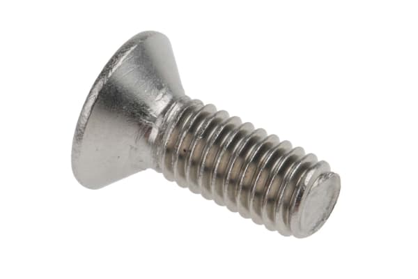Product image for A2s/steel hex skt csk head screw,M6x16mm