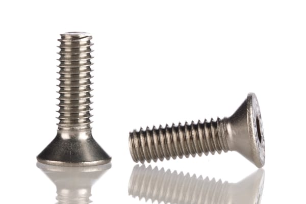 Product image for A2s/steel hex skt csk head screw,M6x20mm
