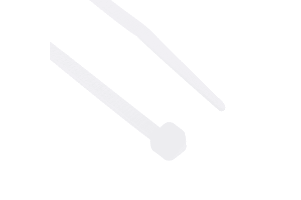 Product image for Cable Tie,150x3.6mm, White, bag of 100