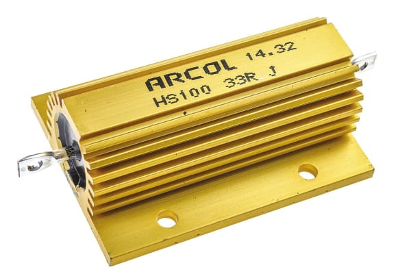 Product image for HS100 WIREWOUND RESISTOR,33R 100W