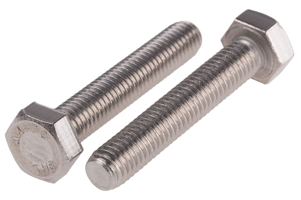 Product image for A4 s/steel hexagon set screw,M8x45mm