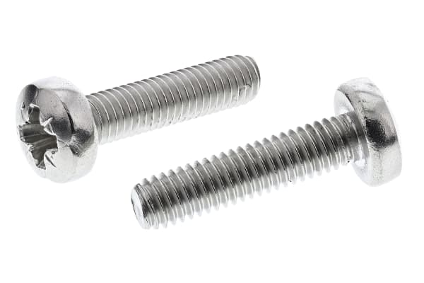 Product image for A4 s/steel cross pan head screw,M6x25mm