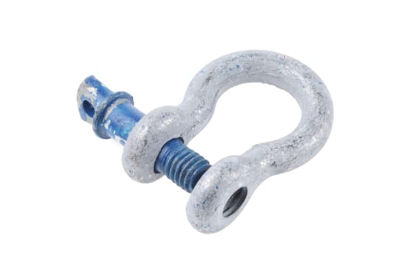 Product image for Galvanisedsteel bowshackle w/pin,0.75ton