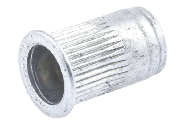 AVK Plain, M6 Steel Threaded Insert, 12.7mm diameter 10mm