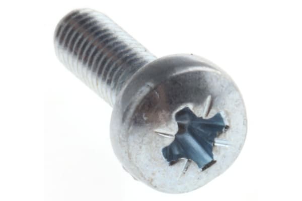 Product image for Cross recess pan head screw,steel,M3x10