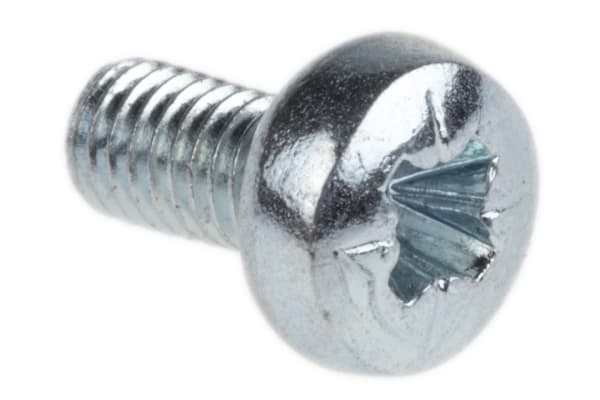 Product image for Cross recess pan head screw,steel,M3x6