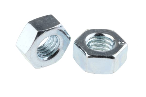 Product image for Full nut,BZP steel,M6