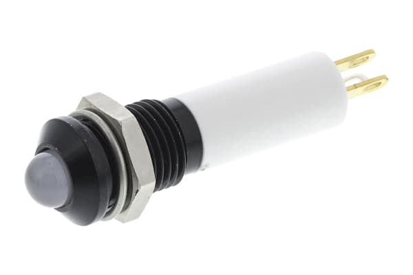 Product image for 8MM 3COLOUR LED BLK CHR PROMINENT,12VDC