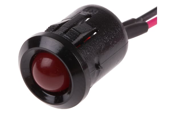 Product image for 12MM REDFLASHING LEDPANELINDICATOR,24VDC