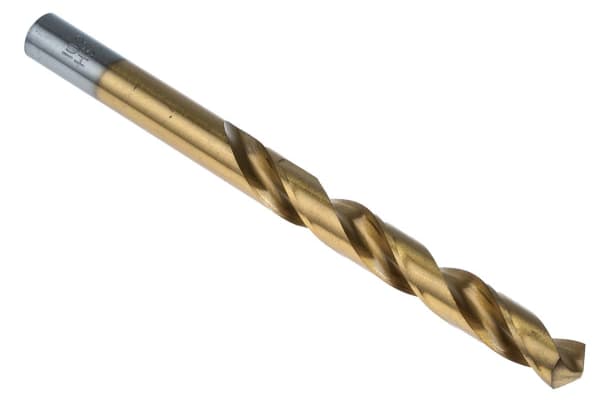 Product image for TiN coated HSS drill,10.2mm dia