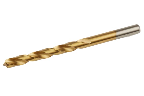 Product image for TiN coated HSS drill,7.5mm dia