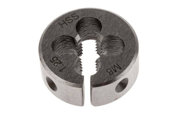 Product image for Die M8x1.25mm pitch, stock size 1"