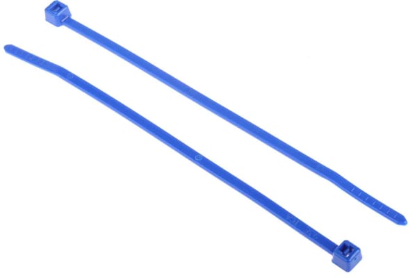 Product image for Blue nylon cable tie 100x2.5mm
