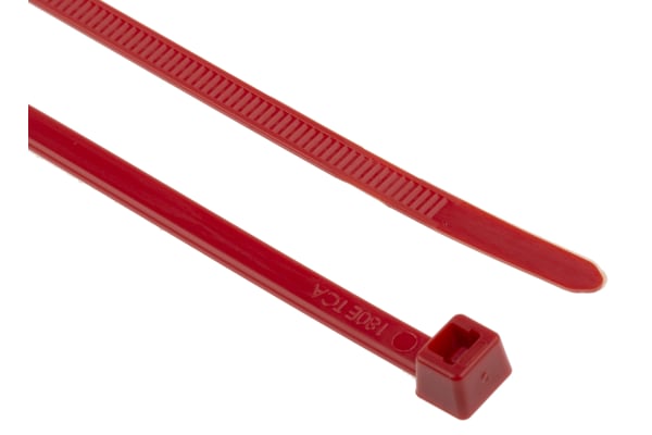 Product image for Red nylon cable tie 270x4.6mm