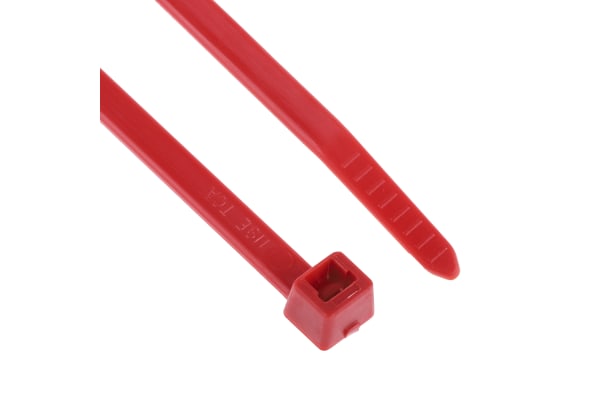 Product image for Red nylon cable tie 200x4.6mm