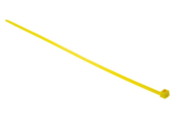 Product image for Yellow nylon cable tie 270x4.6mm