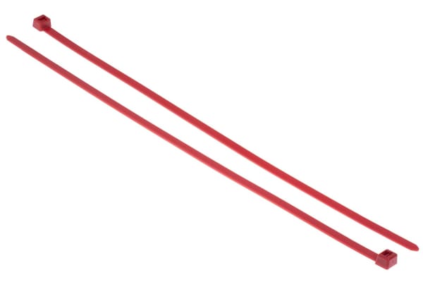 Product image for Red nylon cable tie 380x7.6mm