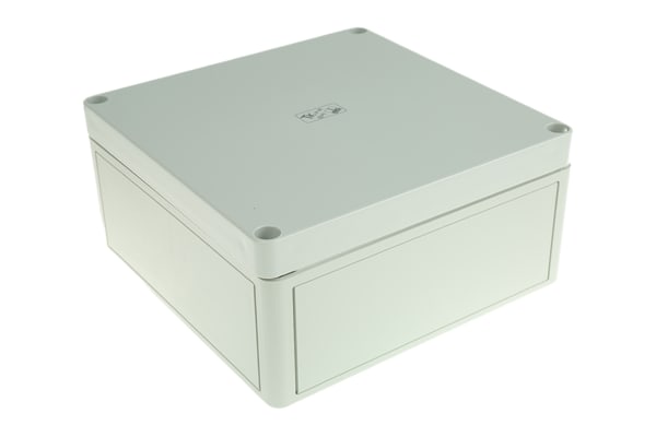 Product image for IP66 BOX WITH GREY LID,182X180X90MM