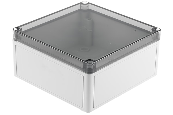 Product image for IP66 BOX WITH CLEAR LID,182X180X90MM