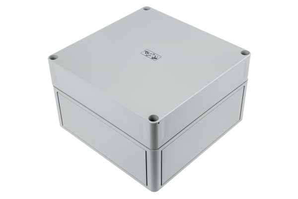 Product image for IP66 BOX WITH GREY LID,182X180X111MM