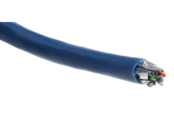 Product image for PATCH CABLE U/FTP 4 PAIRS CAT6 BLUE