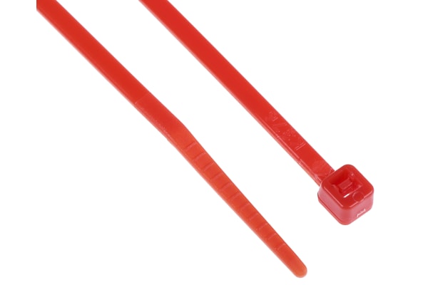 Product image for Red nylon 6.6 cable tie,160x2.5mm