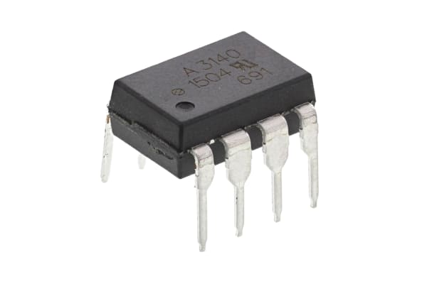 Product image for HCPL-3140 TRANSISTOR OPTO ISOLATOR, DIP8