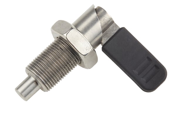 Product image for Index plunger,cam action,l/nut,S/S,10mm