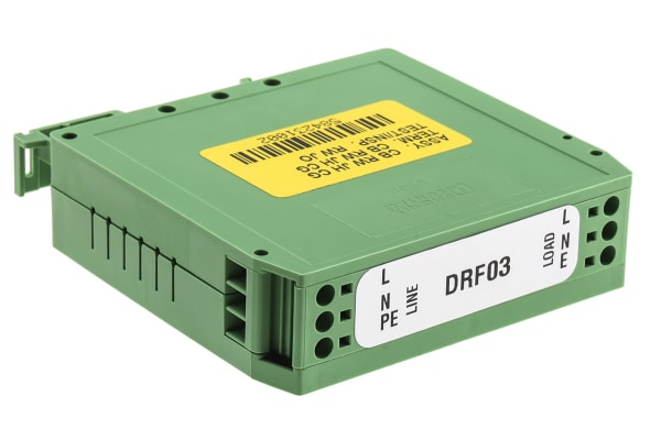 Product image for DIN RAIL MOUNT RFI SUPPRESSION FILTER,3A