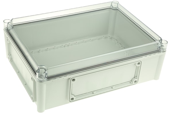 Product image for IP67 enclosure w/clear lid,380x280x130mm