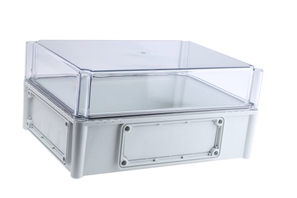 Product image for IP67 enclosure w/clear lid,380x280x180mm