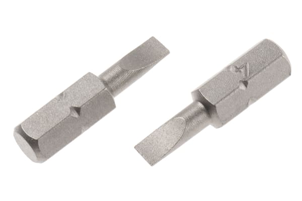 Product image for slotted 4mm x 25mm Hex bit