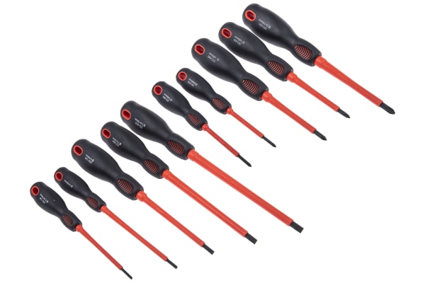 Product image for 10 piece insulated screwdriver set