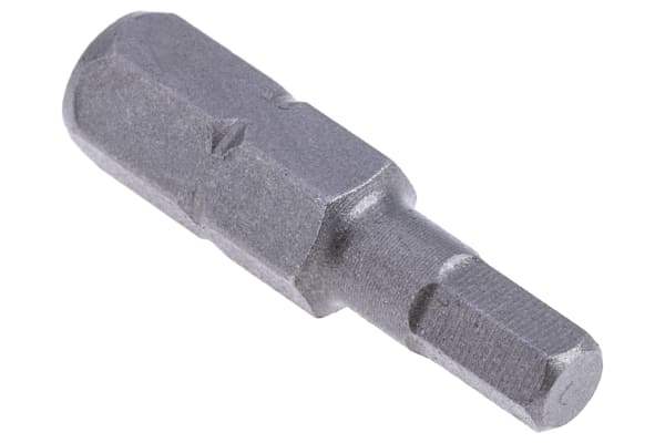 Product image for Hex drive 4.0mm A/F x 25mm Hex bit