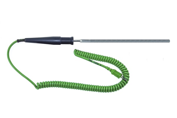 Product image for Flat probe thermocouple, type K 7x300 mm