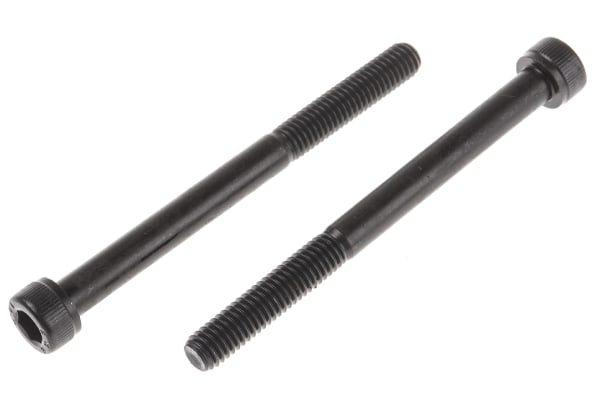 Product image for Blk steel hex skt cap head screw,M6x70mm