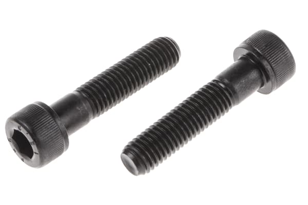 Product image for Blk steel hex skt caphead screw,M10x45mm