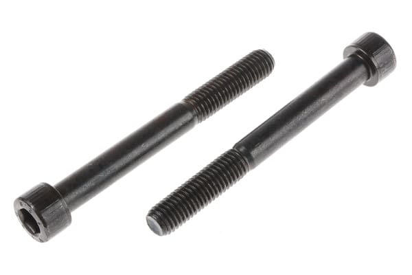Product image for Blk steel hex skt caphead screw,M10x90mm