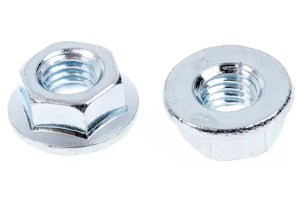 Product image for Zinc plated steel plain flange nut,M5