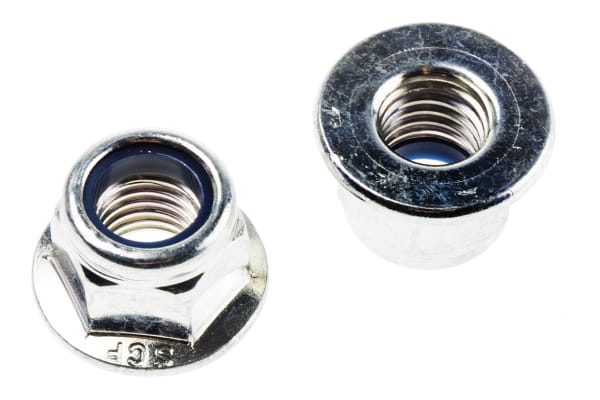 Product image for Zinc plated steel self-locking nut,M10