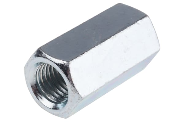 Product image for ZnPt steel hex connecting nut,M16x48mm