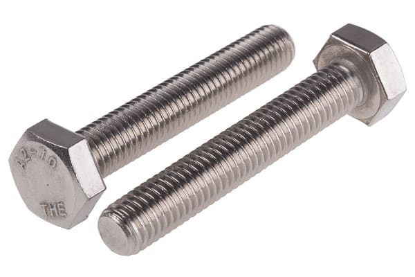 Product image for A2 s/steel hex head set screw,M10x60mm