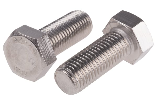 Product image for A2 s/steel hex head set screw,M20x50mm