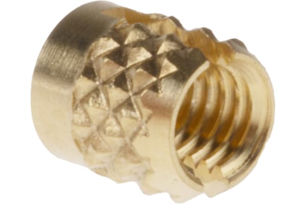 Product image for Brass push in expansion insert,M3 flush